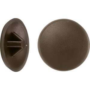 Image produit Capuchon de recouvrement (pour PZ 2) - PVC - Brun fonc&eacute; - &Oslash; 12 mm (50 pi&egrave;ces)