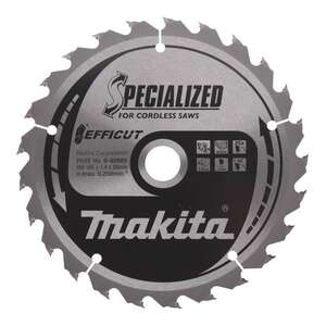 Image produit MAKITA - Lame de Scie Circulaire, EFFICUT TCT - Bois - &Oslash; 165 x 20 mm - Dents: au choix
