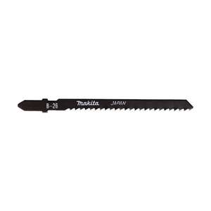 Image produit MAKITA - Lame de Scie Sauteuse (N&deg; B-26), HSS - Bois/M&eacute;tal/Alu/PVC - 100 mm - Dents: 9 TPI - A-85771 (5 pcs)