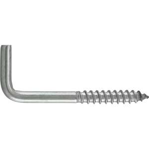 Image produit Gond (Crampon) en L - Filetage Bois - Inox A2 - 4 x 50 mm (10 pcs)