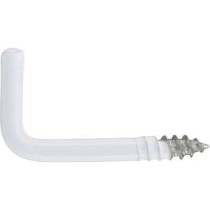 Image produit Gond (Crampon) en L - Filetage Bois - Blanc