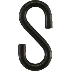 Image produit Crochet en S (Crochet de Boucher) - Noir - 4,8 x 50 mm (4 pcs)