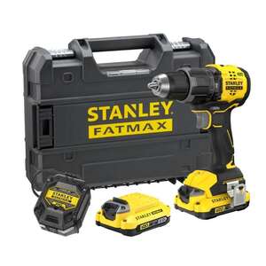 Image produit STANLEY - V20 18V Perceuse-visseuse &agrave; percussion Brushlessen TSTAKcoffret (avec 2x batterie 2.0Ah et chargeur) [0]