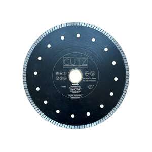 Image produit CUTZ - Disque Diamant TURBO RONDO Jante Turbo continue fine denture ultra fin &oslash; 250 mm Al&eacute;sage 30/25.4 mm