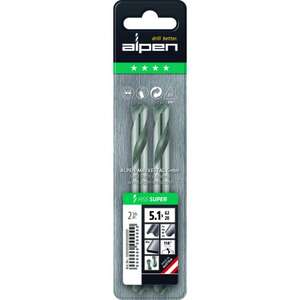 Image produit Alpen - HSS Foret Acier Rivet borgne - Affutage croix double (2 pcs)