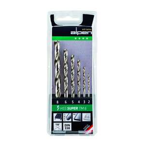 Image produit Alpen - Cassette HSS Super TM Foret Acier (6 pi&egrave;ces): &Oslash; 2| 3| 4| 5| 6| 8 mm