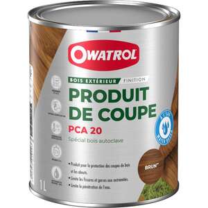Image produit Owatrol&reg;- Produit de Coupe PCA 20 Sp&eacute;cial Bois Autoclave - Brun (1 L)