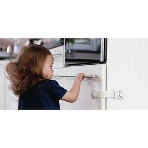 Image produit ABUS - S&eacute;curit&eacute; enfant DANNI JC1100 - Pour portes de meubles - Blanc - 1 Pi&egrave;ce