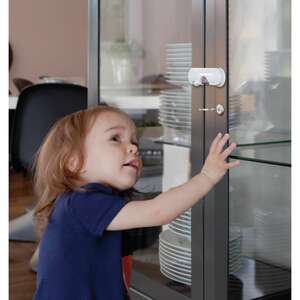 Image produit ABUS - S&eacute;curit&eacute; enfant LIA JC4200 - Bloque portes en verre - Blanc - 1 Pi&egrave;ce