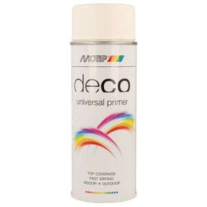 Image produit (s) Motip&reg;- Peinture D&eacute;co en Spray - Universal Primer / Appr&ecirc;t - Blanc (150 ml)