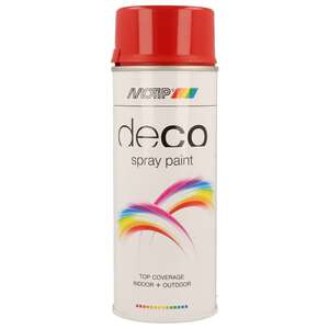 Image produit (s) Motip&reg;- Peinture D&eacute;co en Spray - Rouge Vif (RAL 3002) - Brillant (400 ml)