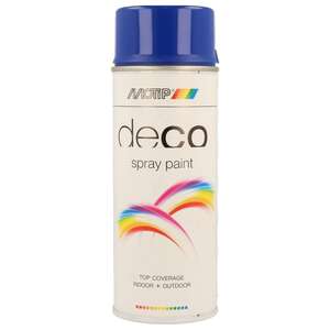 Image produit (s) Motip&reg;- Peinture D&eacute;co en Spray - Bleu Outremer (RAL 5002) - Brillant (400 ml)
