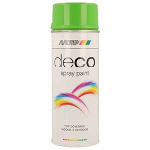 Image produit (s) Motip&reg;- Peinture D&eacute;co en Spray - Vert Jaune (RAL 6018) - Brillant (400 ml)