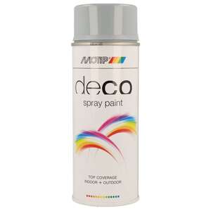 Image produit (s) Motip&reg;- Peinture D&eacute;co en Spray - Gris Argent (RAL 7001) - Brillant (400 ml)
