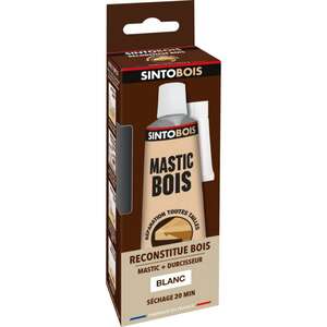 Image produit SINTOBOIS - R&eacute;pare / Reconstitue Bois : Mastic + Durcisseur - Teinte au choix (60 g)