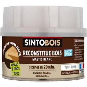 Image produit SINTOBOIS - R&eacute;pare / Reconstitue Bois : Mastic + Durcisseur - Teinte au choix (550 g)