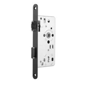 Image produit Pr&uuml;m - Serrure BB Noir RAL 9005 - 55 72 8 - Din L/Pouss&eacute;e Droite + (2x vis 4,5 x 20 PZ noir)