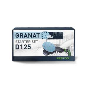 Image produit FESTOOL - Abrasif 'Granat'- &Oslash; 125 mm - Kit de D&eacute;marrage (Bo&icirc;te contenant 60 pcs)