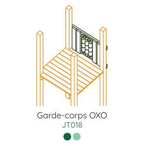 Image produit WOOD 4 LIFE - R&eacute;f. JT018 - Garde-corps OXO (Sur Cde, D&eacute;lai +/- 1 semaine)