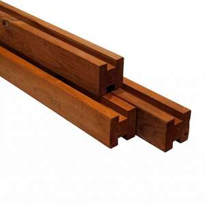 Image produit Poteau rainur&eacute; - Sapin-Thermo- Rainure de 26 mm - Milieu - 88 x 88 x 2000 mm