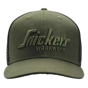 Image produit SNICKERS - Casquette Logo Brod&eacute; R&eacute;glable &agrave; l'arri&egrave;re 9001 - Kaki - Taille Unique