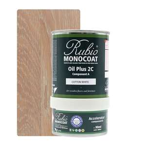 Image produit Rubio&reg; Monocoat - Oil Plus 2C (A + B) - Huile Bois Int&eacute;rieur -  Monocouche - Cotton White