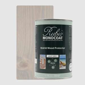 Image produit Rubio&reg; Monocoat - Hybrid Wood Protector - Huile Bois Ext&eacute;rieur - Monocouche - Light grey / Gris clair