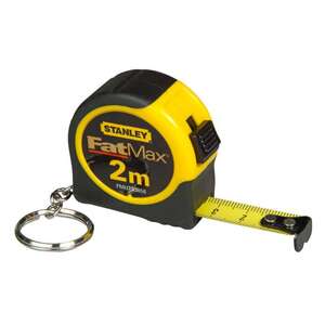 Image produit STANLEY Fatmax - M&egrave;tre Ruban de 2 M&egrave;tres + Porte-cl&eacute;s