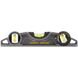 Image produit STANLEY Fatmax - Niveau Torpedo Xtreme - 3 Fioles - Semelle rainur&eacute;e et aimant&eacute;e - 25 cm
