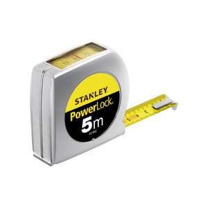 Image produit STANLEY PowerLock - M&egrave;tre Ruban - Lecture Directe - 19 mm x 5 M&egrave;tres