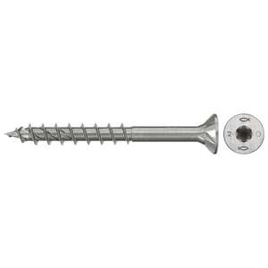 Image produit FISCHER - Vis &agrave; bois PowerFast FPF II CTP - &Oslash; 5 mm - INOX A2 - T&ecirc;te frais&eacute;e TX, Filetage partiel