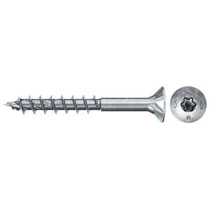 Image produit FISCHER - Vis &agrave; bois PowerFast FPF II CTP - &Oslash; 3,5 mm - Zingu&eacute; - T&ecirc;te frais&eacute;e TX, Filetage partiel