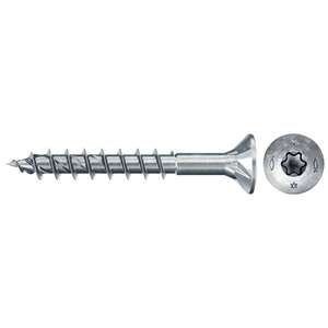 Image produit FISCHER - Vis &agrave; bois PowerFast FPF II CTP - &Oslash; 4,5 mm - Zingu&eacute; - T&ecirc;te frais&eacute;e TX, Filetage partiel