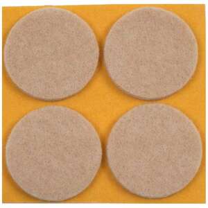 Image produit Patin - Super Feutre (50% Laine - 50% Synth&eacute;tique) - Adh&eacute;sif - Beige - &Oslash; 28 mm - (6 Pcs)