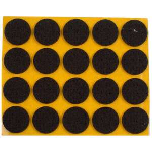 Image produit Patin - Feutre - Adh&eacute;sif - Brun - &Oslash; 28 mm - (6 Pcs)