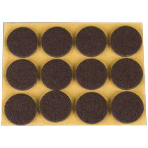 Image produit Patin - Feutre - Adh&eacute;sif - Brun - &Oslash; 22 mm - (24 Pcs)