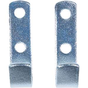 Image produit Crochet Plat Zingu&eacute; Bleu - 20 x 65 mm - 170Kg (2 Pi&egrave;ces)