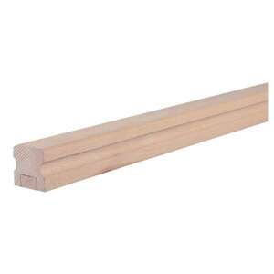 Image produit Rampe d'Escalier / Main courante (Garde-Corps / Escalier) MC2 SOGEM - H&ecirc;tre - 50 x 50 x 2000 & 3600 mm