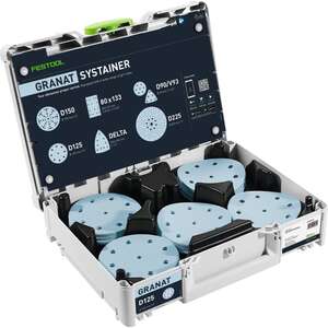 Image produit FESTOOL - Systainer d'Abrasifs GRANAT&nbsp;SYS-STF - &Oslash; 125 (coffret de 100 abrasifs)