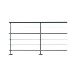 Image produit Kordo - Garde-corps (en kit) PRESTIO - Anthracite (RAL 7016) - Pose &agrave; plat - 2 m