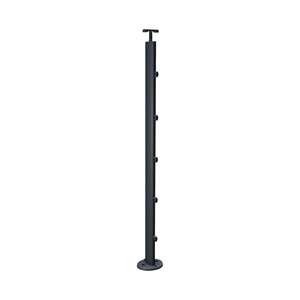 Image produit Kordo - Poteau pour Garde-corps PRESTIO - Anthracite (RAL 7016) - Pose &agrave; plat