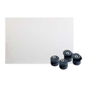 Image produit Kordo - Verre synth&eacute;tique pour Garde-corps OPALU / PRESTIO - 940 x 640 x 4mm + 4 supports ANTHRACITE