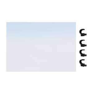 Image produit Kordo - Verre synth&eacute;tique pour Garde-corps SEPIA + 4 supports de fixation