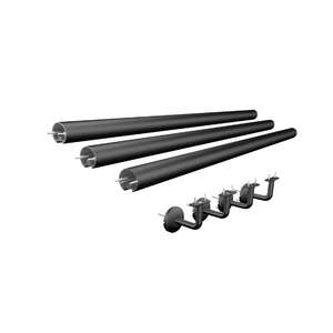 Image produit Kordo - Main courante FLEXIO (Pack) - Noir (RAL 9005) + 4 supports - 3 m