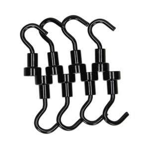 Image produit Crochet Magn&eacute;tique - Noir - &Oslash; 10 x 33 mm - 1 Kg (8 pi&egrave;ces)