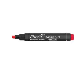 Image produit PICA - Marqueur Permanent - Pointe en Biseau - Trait de 2 &agrave; 6 mm - Rouge