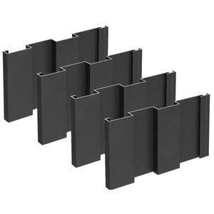Image produit Cladix > Pack 1A - 2-Lines-Profile-305 - RAL9005 - Lg. 3,005 m (4pcs -1,9232 m&sup2;/colis)