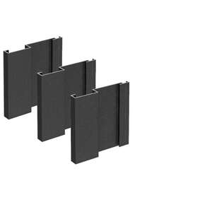 Image produit Cladix > Pack 2 - 1-Line-Profile - RAL9005 - Lg. 3,005 m (3pcs -0,7212 m&sup2;/colis)