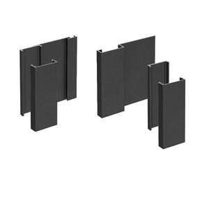 Image produit Cladix > Pack 3 - Ensemble Start et Stop Profile - RAL9005 - Lg. 3,005 m