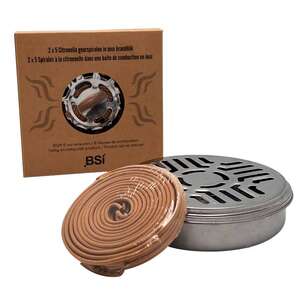Image produit BSI - Spirale &agrave; la citronnelle avec Bo&icirc;te de combustion en Inox